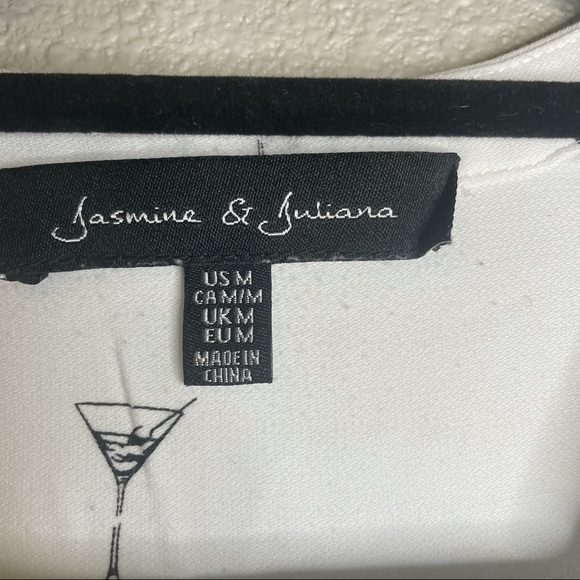 Jasmine & Juliana white cocktail time blouse - Picture 4 of 5